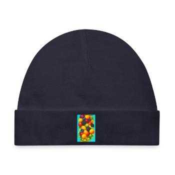 Früchte - Baby Premium Organic Mütze - Navy - Vorne