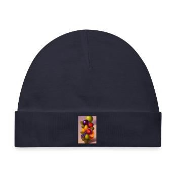 Früchte - Baby Premium Organic Mütze - Navy - Vorne
