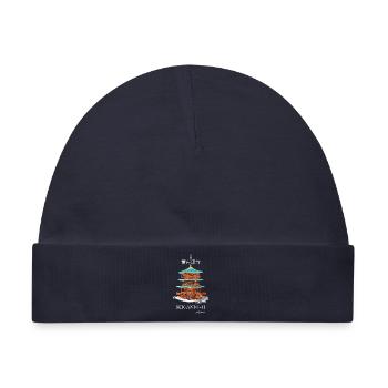 Japan, Seiganti-ji Pagode, Welterbe Zeichnung - Baby Premium Organic Mütze - Navy - Vorne