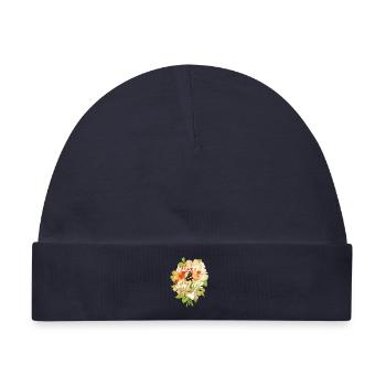 Hustle & Shine - Baby Premium Organic Mütze - Navy - Vorne