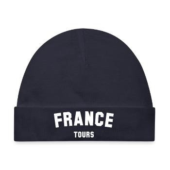 Tours France Frankreich - Baby Premium Organic Mütze - Navy - Vorne
