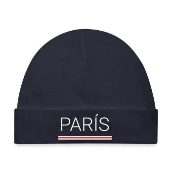 Paris (Paris) - Baby Premium Organic Mütze - Navy - Vorne