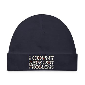 Personal Trainer I Count Reps Exercise Specialist - Baby Premium Organic Mütze - Navy - Vorne