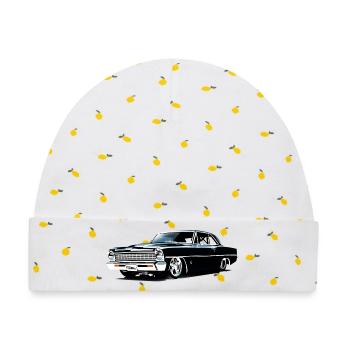 Chevy II Nova Super Sport - Baby Premium Organic Mütze - Weiß/Zitronengelb - Vorne