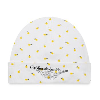 Vogtland - Göltzschtalbrücke - Baby Premium Organic Mütze - Weiß/Zitronengelb - Vorne