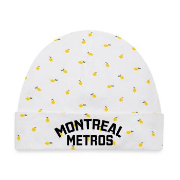 Montrealer Metropolen - Baby Premium Organic Mütze - Weiß/Zitronengelb - Vorne