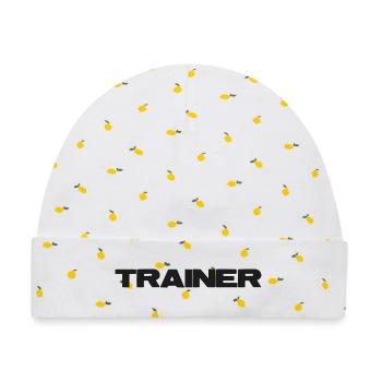 Trainer Bold - Baby Premium Organic Mütze - Weiß/Zitronengelb - Vorne