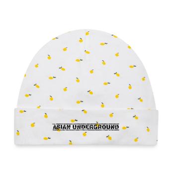Asian Underground - Baby Premium Organic Mütze - Weiß/Zitronengelb - Vorne