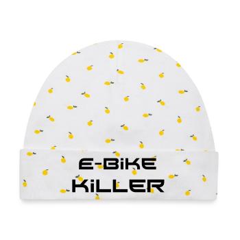 e-bike killer - Baby Premium Organic Mütze - Weiß/Zitronengelb - Vorne