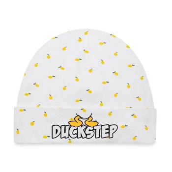 Duckstep (Dubstep) - Baby Premium Organic Mütze - Weiß/Zitronengelb - Vorne