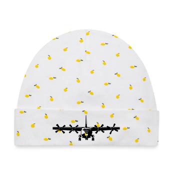 Antonov 12 - Baby Premium Organic Mütze - Weiß/Zitronengelb - Vorne