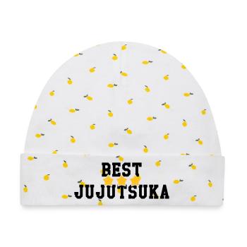Jujutsu / Ju-jitsu / Jūjutsu / Kampfkünste / Kampf - Baby Premium Organic Mütze - Weiß/Zitronengelb - Vorne