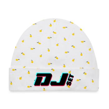Dj - Baby Premium Organic Mütze - Weiß/Zitronengelb - Vorne
