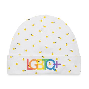 Pride Month - LGBTQ+ - Baby Premium Organic Mütze - Weiß/Zitronengelb - Vorne