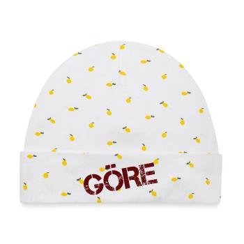 GÖRE - Baby Premium Organic Mütze - Weiß/Zitronengelb - Vorne