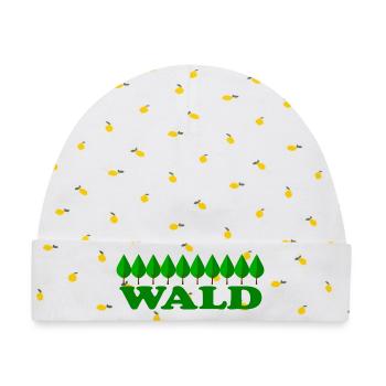 WALD - Baby Premium Organic Mütze - Weiß/Zitronengelb - Vorne