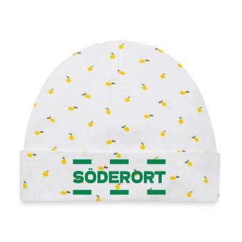 Söderort - Stockholm - Baby Premium Organic Mütze - Weiß/Zitronengelb - Vorne