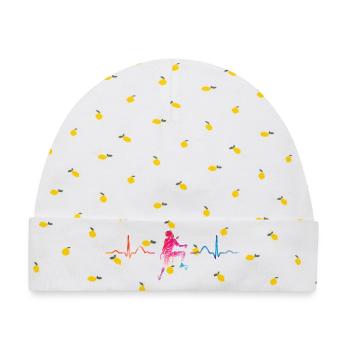 Boulderer Herzschlag Boulder Bouldern - Baby Premium Organic Mütze - Weiß/Zitronengelb - Vorne