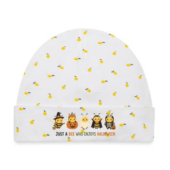 Bienen-Halloween-Parade - Baby Premium Organic Mütze - Weiß/Zitronengelb - Vorne