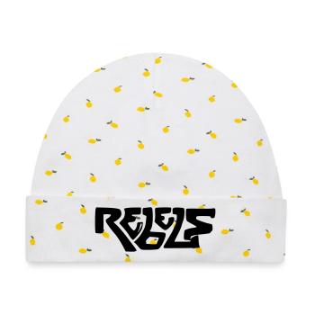 rebellisch - Baby Premium Organic Mütze - Weiß/Zitronengelb - Vorne