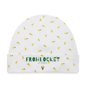 Frohlocket in D-Moll – Musikalisches Weihnachten - Baby Premium Organic Mütze - Weiß/Zitronengelb - Vorne