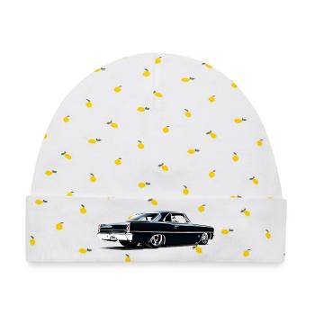 Chevy II Nova Super Sport Zurück - Baby Premium Organic Mütze - Weiß/Zitronengelb - Vorne