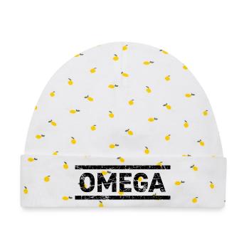 Omega - Baby Premium Organic Mütze - Weiß/Zitronengelb - Vorne