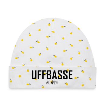 Uffbasse - Baby Premium Organic Mütze - Weiß/Zitronengelb - Vorne