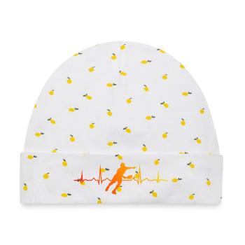 Pickleball Match Design für pickleball player Fans - Baby Premium Organic Mütze - Weiß/Zitronengelb - Vorne