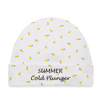 Sommer-Kältetaucher - Baby Premium Organic Mütze - Weiß/Zitronengelb - Vorne