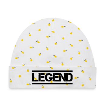 Legend, - Baby Premium Organic Mütze - Weiß/Zitronengelb - Vorne