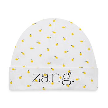 Zang - Baby Premium Organic Mütze - Weiß/Zitronengelb - Vorne