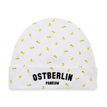 PANKOW - Baby Premium Organic Mütze - Weiß/Zitronengelb - Vorne