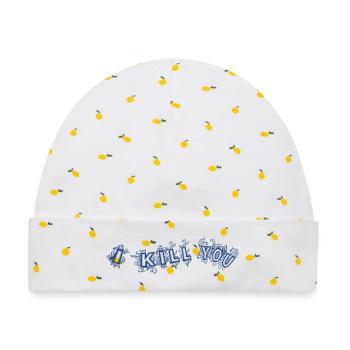I kill you - Baby Premium Organic Mütze - Weiß/Zitronengelb - Vorne