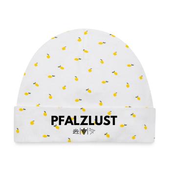 Heimatliebe Pfalzlust - Baby Premium Organic Mütze - Weiß/Zitronengelb - Vorne