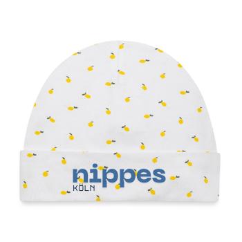 Nippes Köln Stadtteil  - Baby Premium Organic Mütze - Weiß/Zitronengelb - Vorne