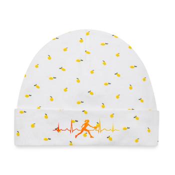 Pickleball Coach Geschenk für Pickleballsport Fans - Baby Premium Organic Mütze - Weiß/Zitronengelb - Vorne