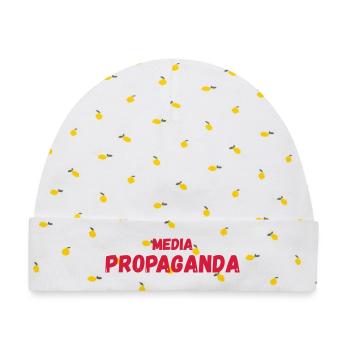 Medienpropaganda, Propaganda, falsche Nachrichten, Lüge - Baby Premium Organic Mütze - Weiß/Zitronengelb - Vorne