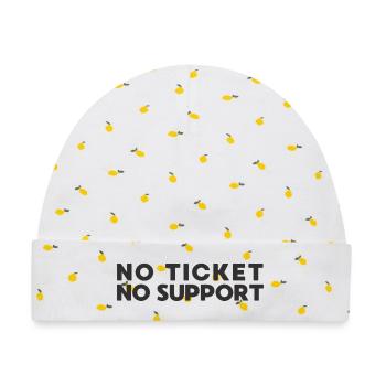 Kein Ticket Kein Support IT-Administrator - Baby Premium Organic Mütze - Weiß/Zitronengelb - Vorne