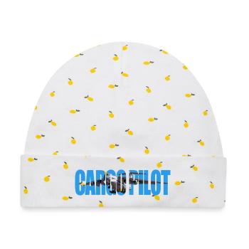 Cargo pilot IL-76 - Baby Premium Organic Mütze - Weiß/Zitronengelb - Vorne