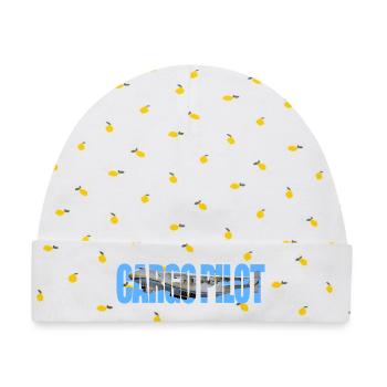 Cargo pilot An-225 - Baby Premium Organic Mütze - Weiß/Zitronengelb - Vorne