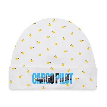 Cargo pilot An-12 - Baby Premium Organic Mütze - Weiß/Zitronengelb - Vorne
