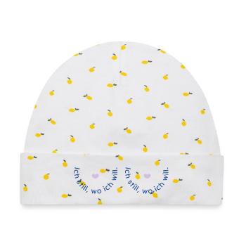 Ich still, wo ich will - Baby Premium Organic Mütze - Weiß/Zitronengelb - Vorne