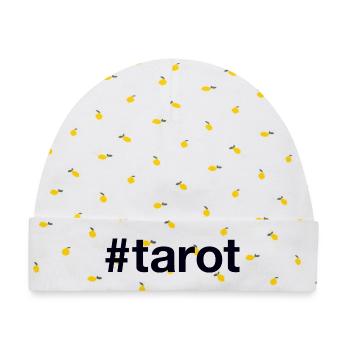Tarot Hashtag - Baby Premium Organic Mütze - Weiß/Zitronengelb - Vorne