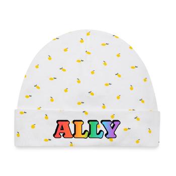 Gay Ally - Baby Premium Organic Mütze - Weiß/Zitronengelb - Vorne