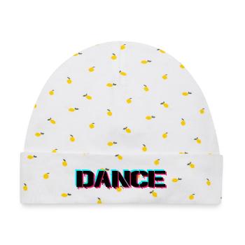 Dance - Baby Premium Organic Mütze - Weiß/Zitronengelb - Vorne