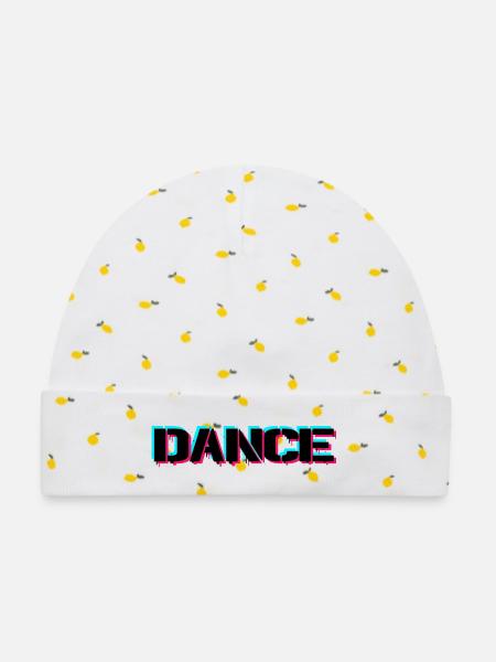 Dance - Baby Premium Organic Mütze - Weiß/Zitronengelb