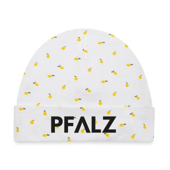 Pfalz - Baby Premium Organic Mütze - Weiß/Zitronengelb - Vorne