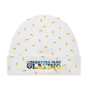 Ostblock Latino Ukrainer Ukraine Geschenk - Baby Premium Organic Mütze - Weiß/Zitronengelb - Vorne