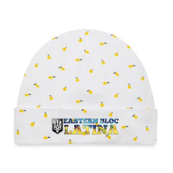 Ostblock Latina Ukrainerin Ukraine Geschenk - Baby Premium Organic Mütze - Weiß/Zitronengelb - Vorne
